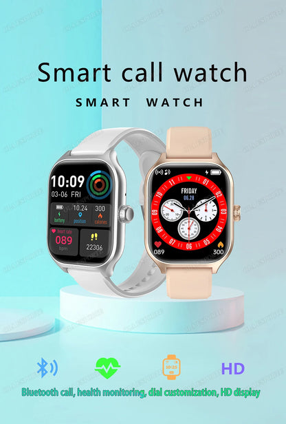 Smart Watch For Android IOS Watches 1.83inch HD Display Bluetooth Call Message Alert Music Sports Mode Smartwatch Men Women Gift